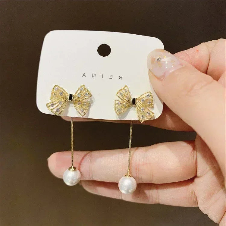 Französische High-End-Ohrringe aus braunem Kristall für Damen, modisch, luxuriös, personalisiert, Alltagsaccessoires, Abschlussballschmuck, Jubiläumsgeschenke