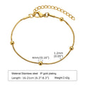 Nicht anlaufendes Edelstahlarmband vergoldet stapelbar für Damen, dünnes Fischgrätenkettenarmband wasserdichter Schmuck Geschenk