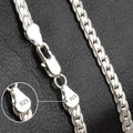 20-60cm 925 Plata esterlina lujo marca diseño noble Cadena de collar para mujer hombre moda boda compromiso joyería
