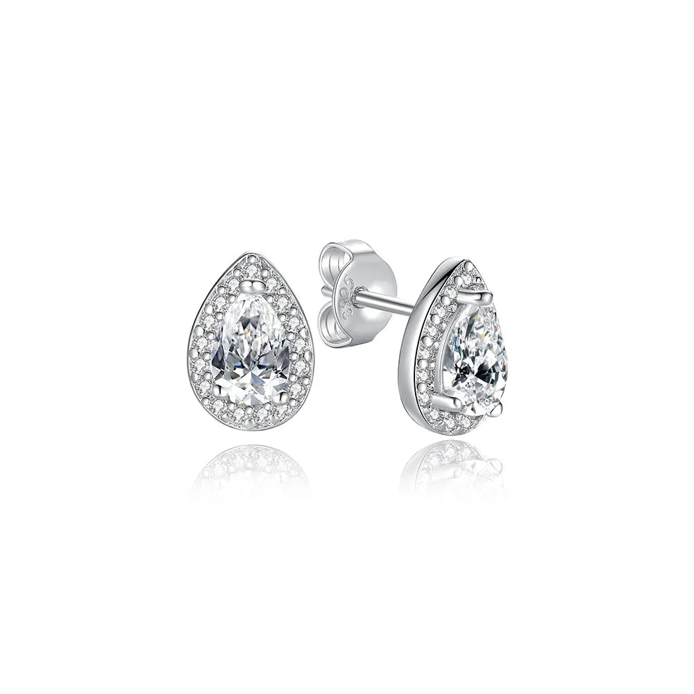 Original 925 Sterling Silver Earrings 2026 Stud Hoop Crystal Earings For Women Rose Gold Crown Heart Infinity Bee Earing Jewelry