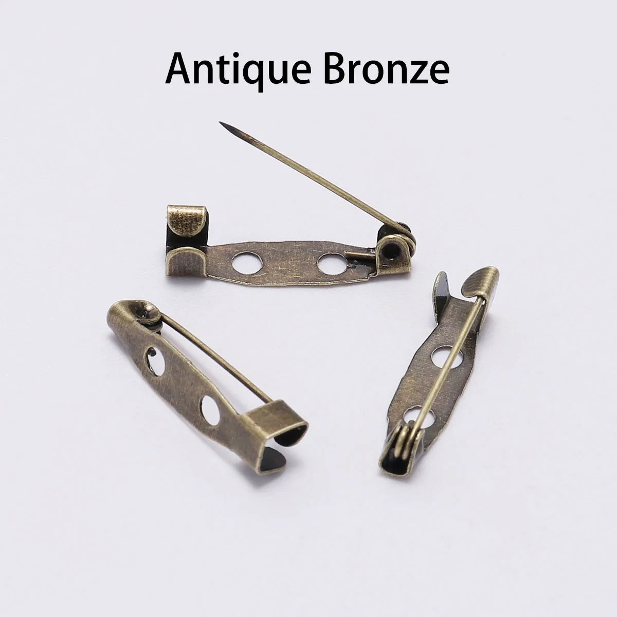 20-50 unidades de 20 25 32 38mm Pin de Broche con Cierre de Seguridad Base en Blanco Soporte para Placa para Fabricación de Joyas DIY Suministros