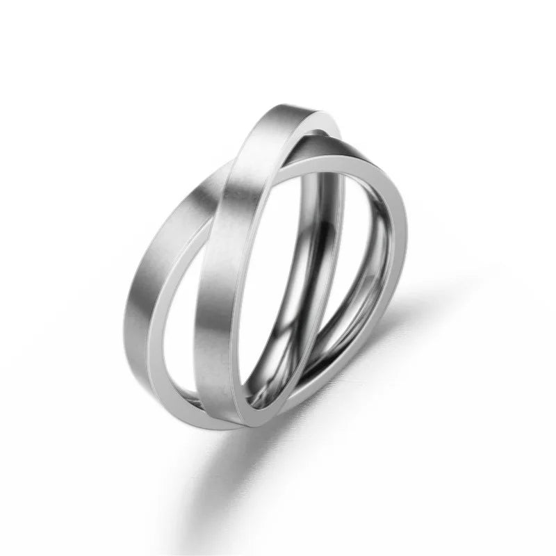 Spinning Anxiety Relaxing Rings For Couple Rotating Stainless Steel Moon And Star Love Band Fidget Rings  Anillo Antiestres