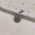 Collar con dije de espada punk de moda, chapado en oro de 18 quilates, para hombre y mujer, con cadena de eslabones de moda