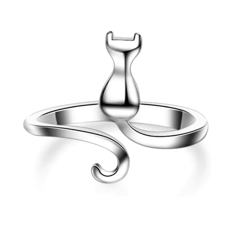 925 Sterling Silber Katzenringe Für Frauen Verlobung Luxus Designer Schmuck Weibliche Angebote Mit Kostenlosem Versand URBABY Schmuck
