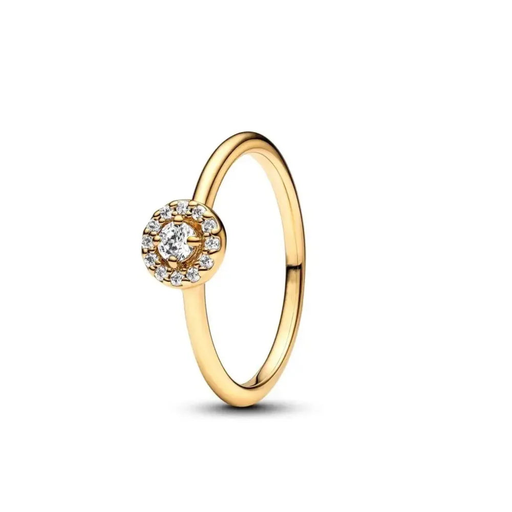 925er Silber Herzsteinringe in Goldfarbe Ring Neu Heiß begehrte Ringe in Goldfarbe Passend für jeden Anlass DIY Geburtstagsgeschenk