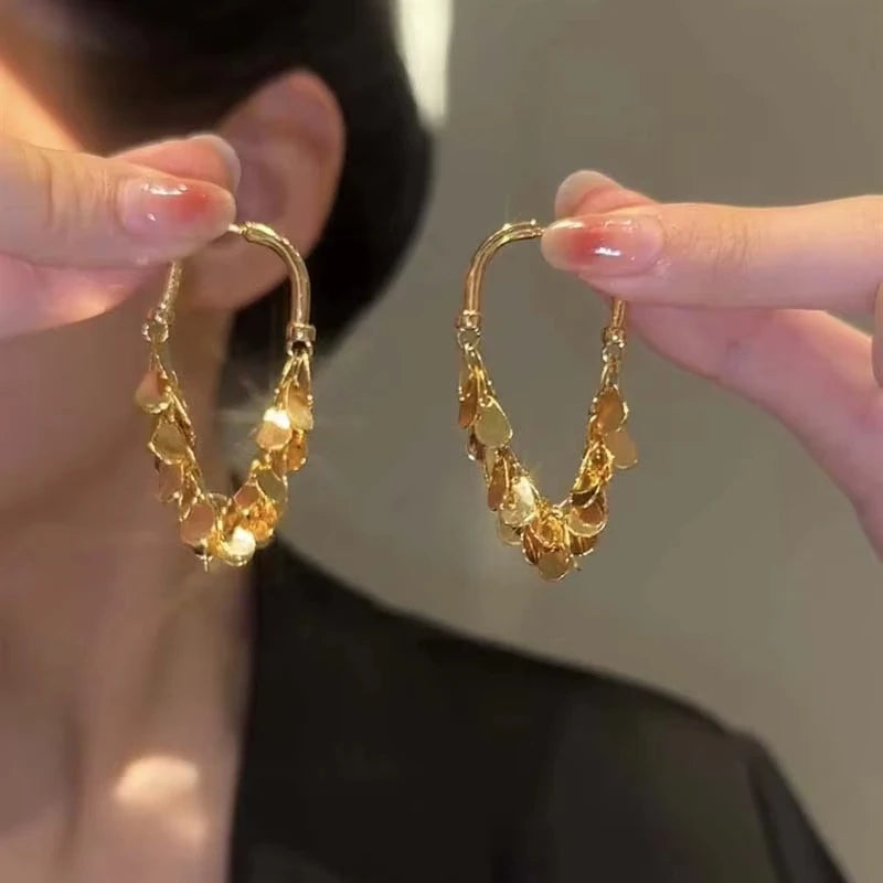 2026 Neue Senior Luxus Zarte Lange Quasten Ohrhänger Modisch Vielseitige Übertreiben Metall Damen Schmuck Mädchen Ohrringe