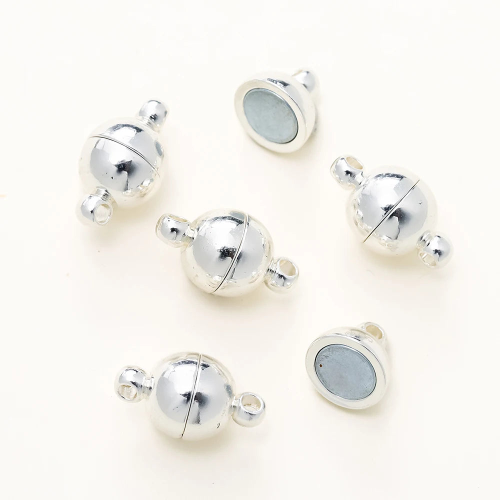 4/6 Stück/Packung 8*14MM 14K/18K Vergoldetes Messing Magnetverschluss Perlen für handgemachten DIY Schmuckzubehör