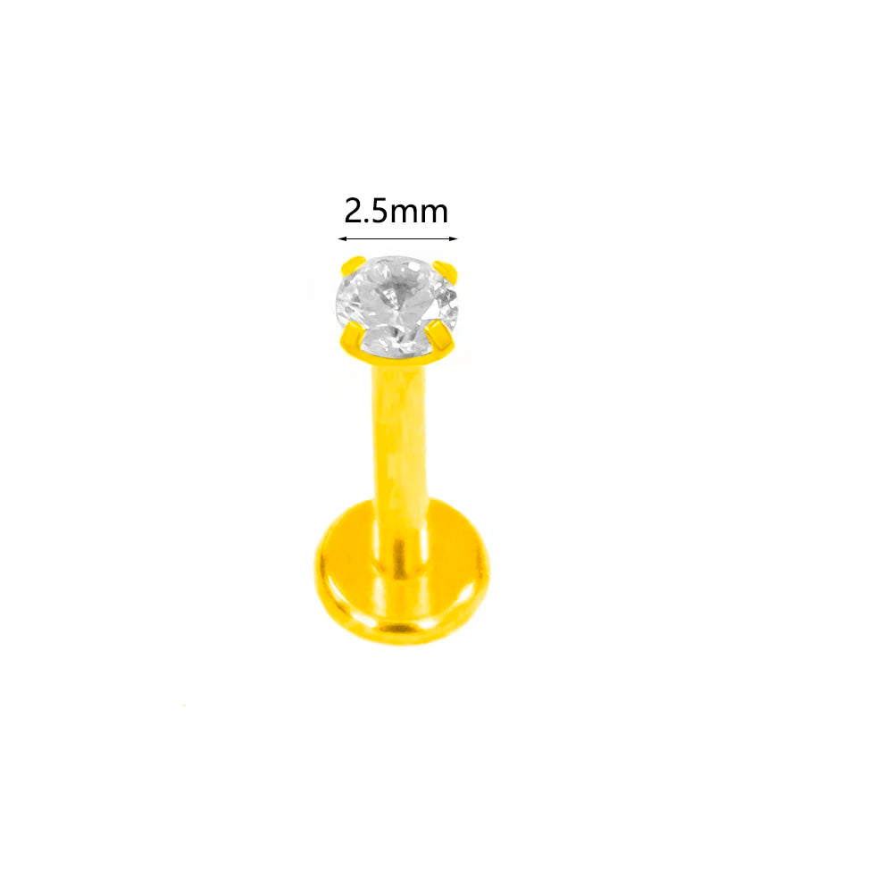 100 % 316L Chirurgischer Edelstahl Blumen Labret Piercing Schmetterling Biene Tragus Schlange Knorpel Helix Flat Back CZ Ohrringe Körperschmuck