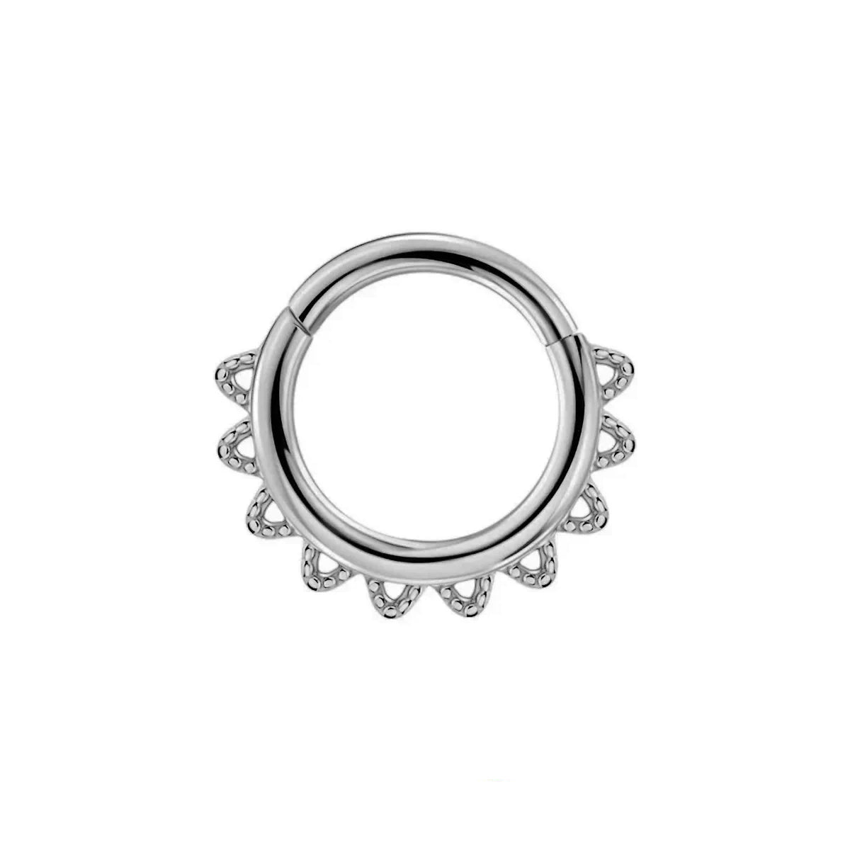 16G Septum Nasenpiercing Scharnier Clicker 316L Edelstahl Daith Clicker Helix Knorpelohrring Kette Körperschmuck