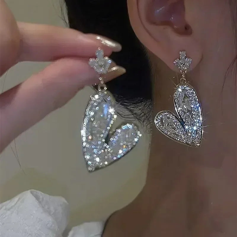 Französische High-End-Ohrringe aus braunem Kristall für Damen, modisch, luxuriös, personalisiert, Alltagsaccessoires, Abschlussballschmuck, Jubiläumsgeschenke