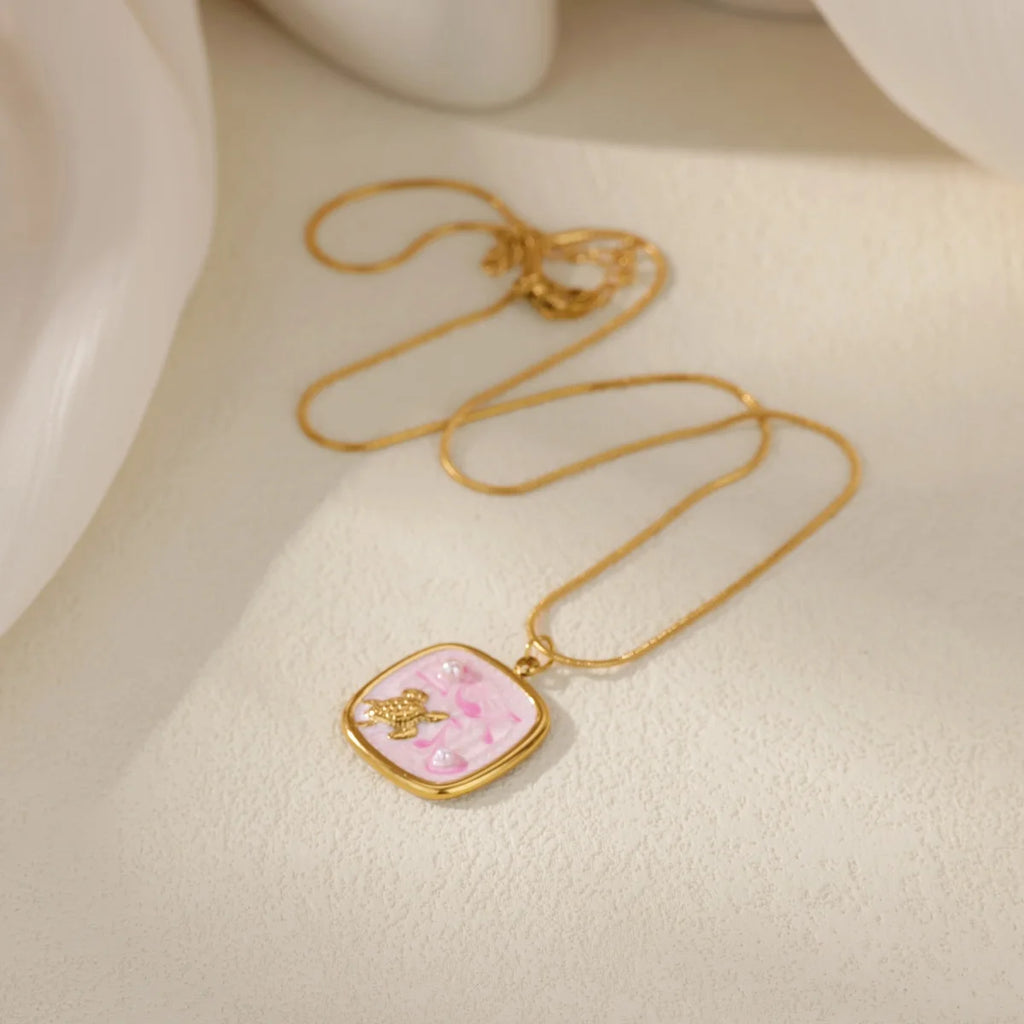 Starfish Shell Conch Pendant Necklaces For Women Gold Color Stainless Steel Chain Choker Trendy Summer Beach Party Jewelry Gift