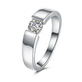 Charmanter 925er Sterling Silber Ring für Damen, glitzernder Kristall, Größe 7/8/9/10, modische Partygeschenke, Verlobungs- und Hochzeitsschmuck
