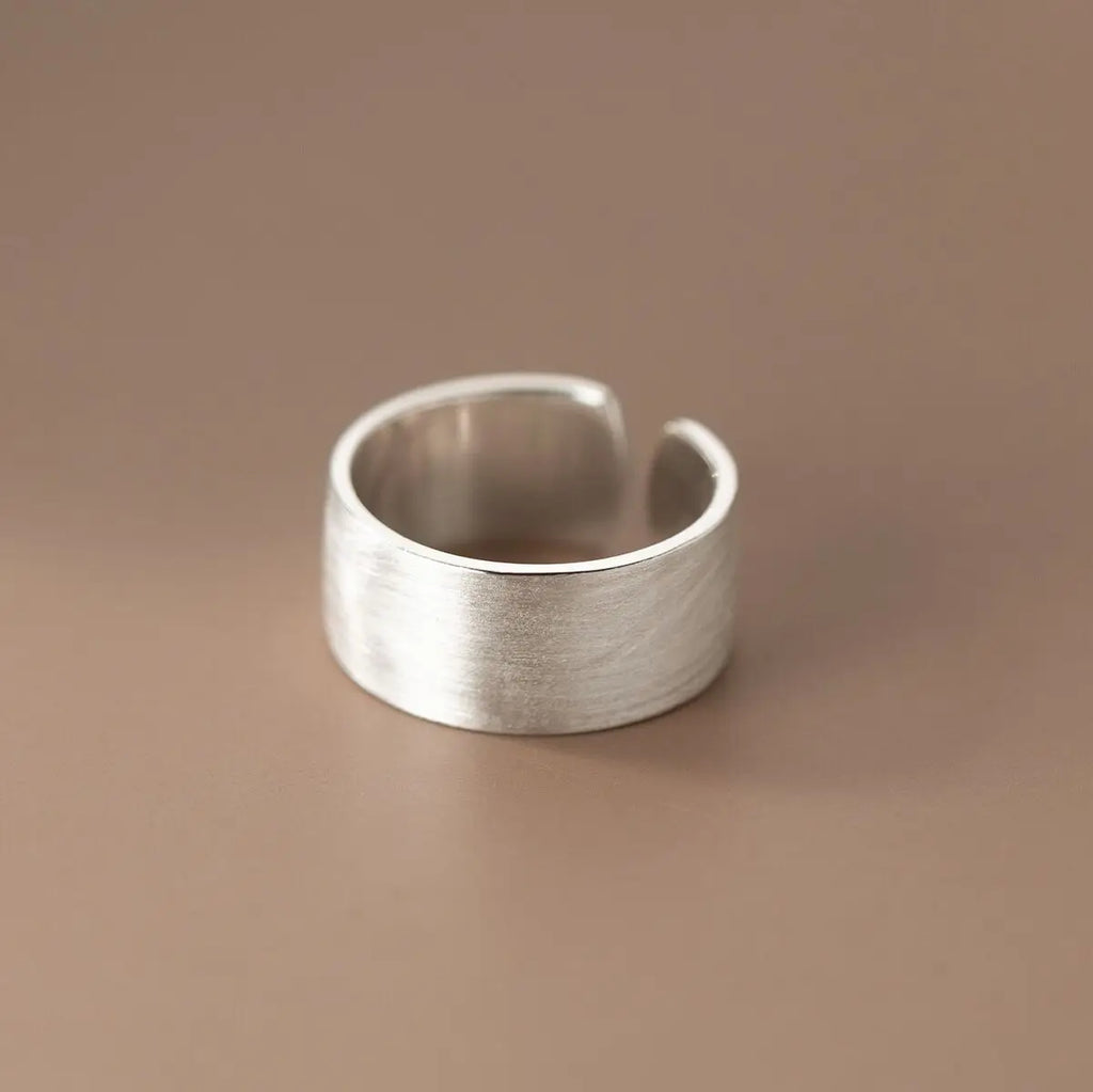 925 Sterlingsilber Drahtziehen Verstellbare Ringe Für Frauen Paar Luxus Schmuck Damen Accessoires Geschenke Schmuck