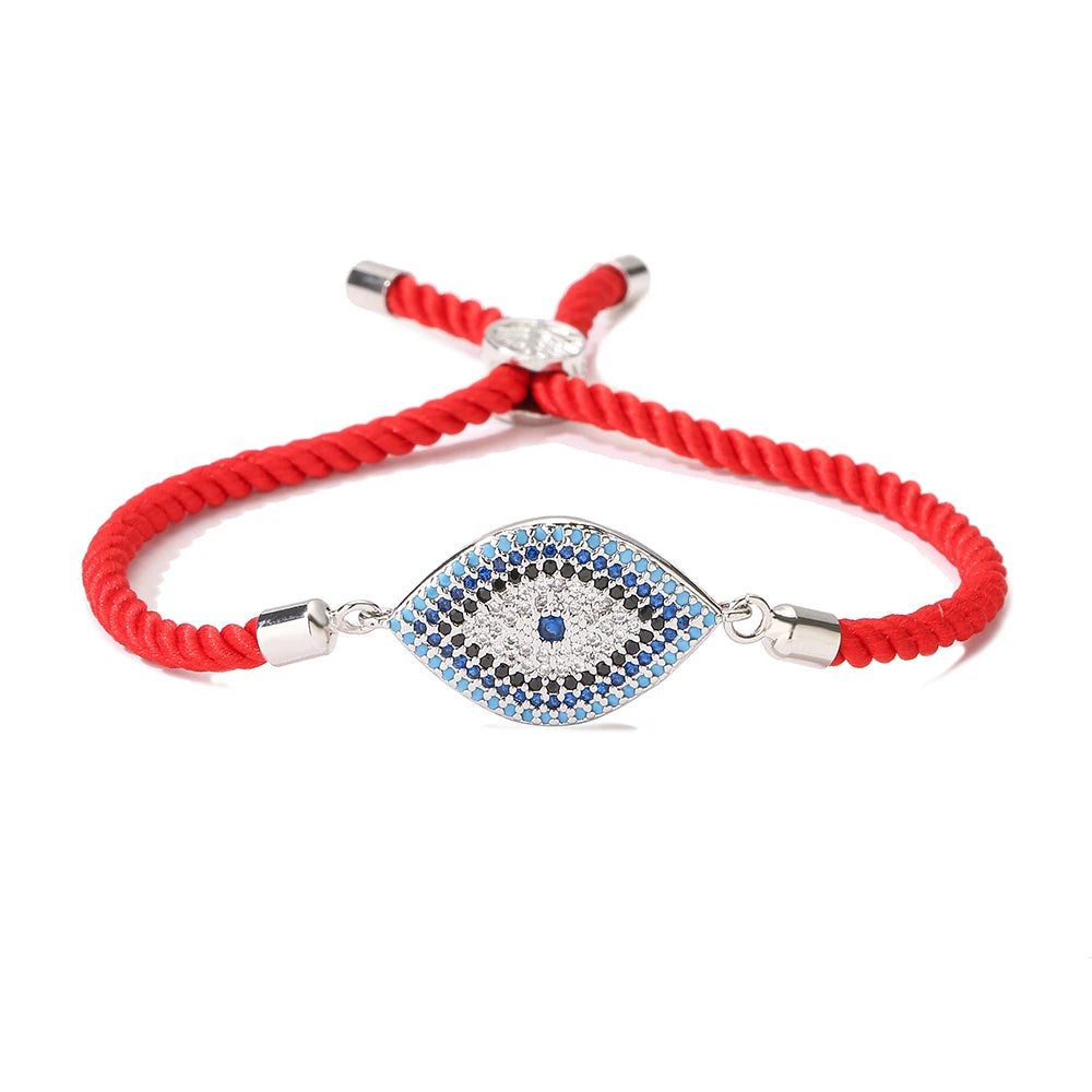 NEWBUY 2026 Trendiges türkisches goldfarbenes Armband mit bösem Blick, verstellbar, AAA-Zirkonia-Pflasterung, Glücksschmuck für Damen, Partygeschenk