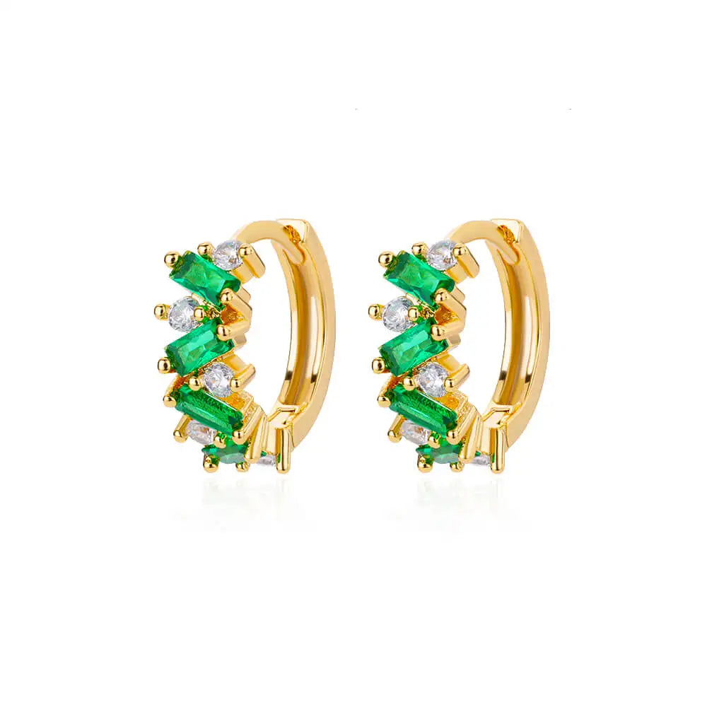 Luxus Blaue Zirkon Ohrringe für Damen Edelstahl Ohrringe 2024 Trendiges Neues Design Goth Schmuck Ohrringe Damen