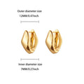 Geometric Hook Earrings For Women Stainless Steel Gold Color Jellyfish Dangle Drop Earrings 2025 Trend Piercing Wedding Jewelry