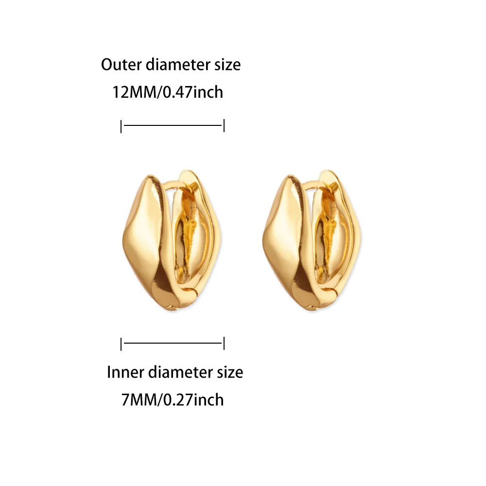 Pendientes de gancho geométricos para mujer, de acero inoxidable, color dorado, con diseño de medusa, pendientes colgantes de moda 2025, joyería de boda con perforación