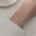 925er Silber Diamant-Schmetterling Armband Damen Mode Temperament Blume Verstellbares Armband