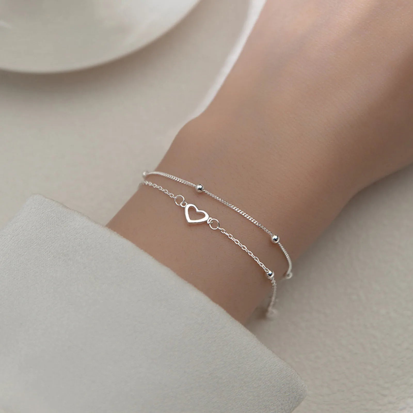 925er Silber Diamant-Schmetterling Armband Damen Mode Temperament Blume Verstellbares Armband
