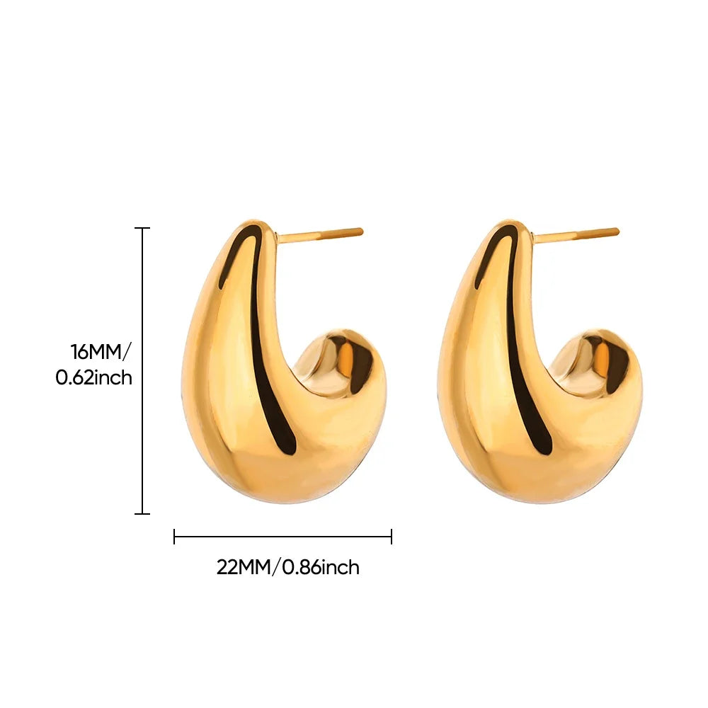 Pendientes de acero inoxidable con flor geométrica para mujer, aretes dulces con forma de girasol, chapados en oro, joyería para perforación de orejas, accesorios de boda, regalos