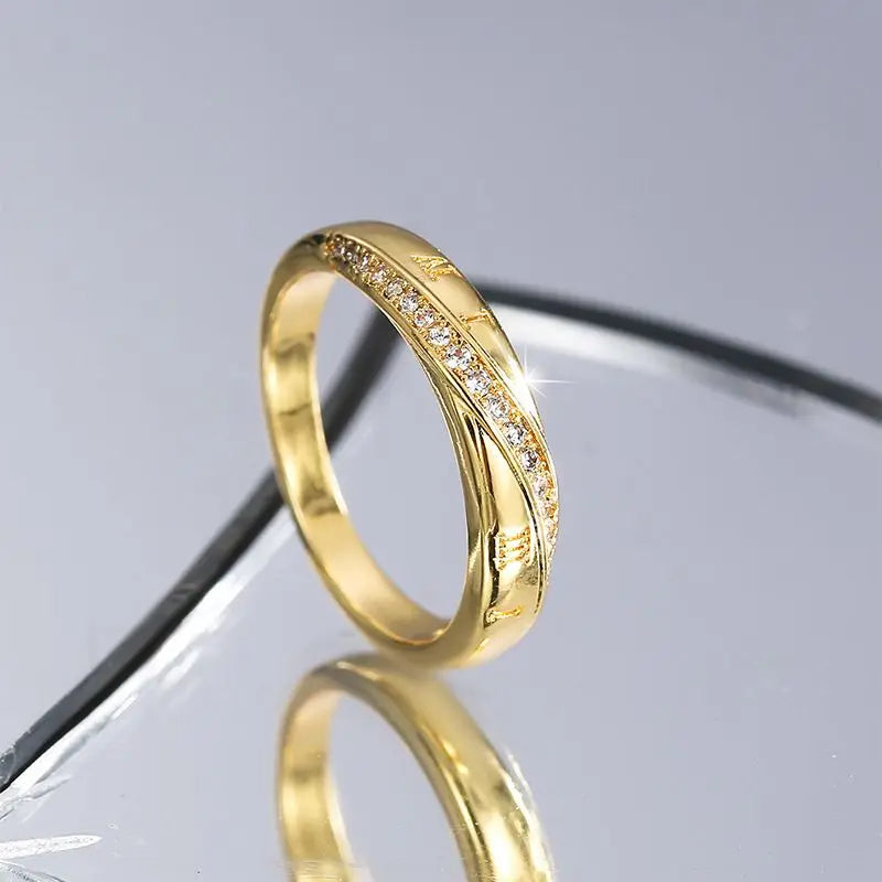 925 Sterling Silber Mode Ehering für Damen Mikropavé Zirkonia Fingerringe Weiblicher Verlobungsschmuck Accessoires