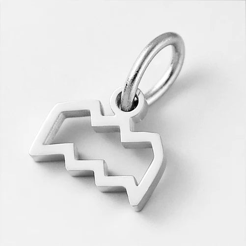 10PCS Stainless Steel Star Zodiac Sign 12 Constellation Pendant Accessories for Necklace Women Man Jewelry Gifts Wholesale
