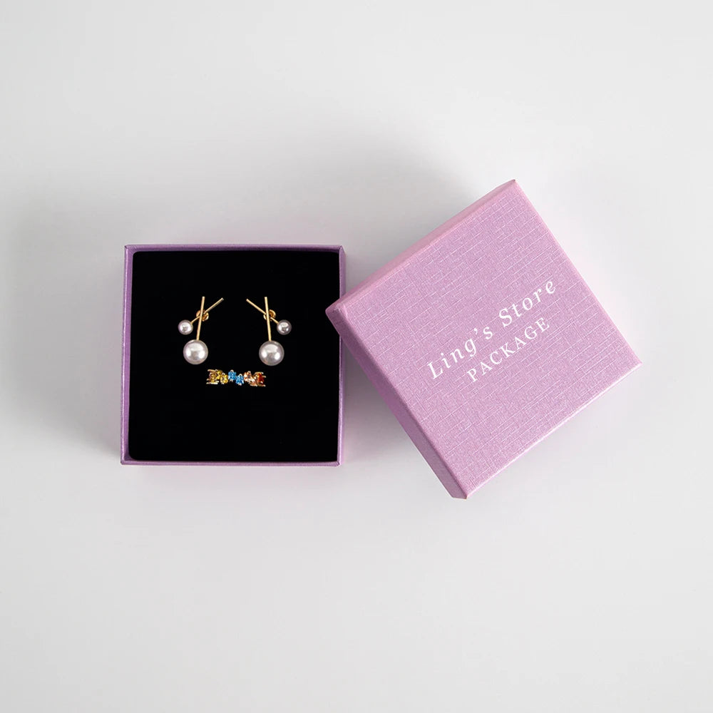 24 personalisierte Schmuckschachteln aus Papier mit Logo, Gastgeschenke für Hochzeiten, Ring-, Ohrring-, Halsketten-, Anhänger-, Armband-, Stecker-, Beutel- und Aufbewahrungsverpackungen