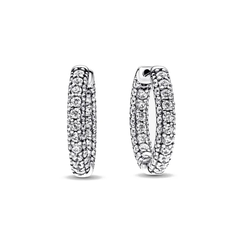 Weihnachtsgeschenk Bestseller 925er Silber blauer Stein Blumen Ohrstecker passend für Damen Festival Exquisiter Charm Schmuck Geschenke
