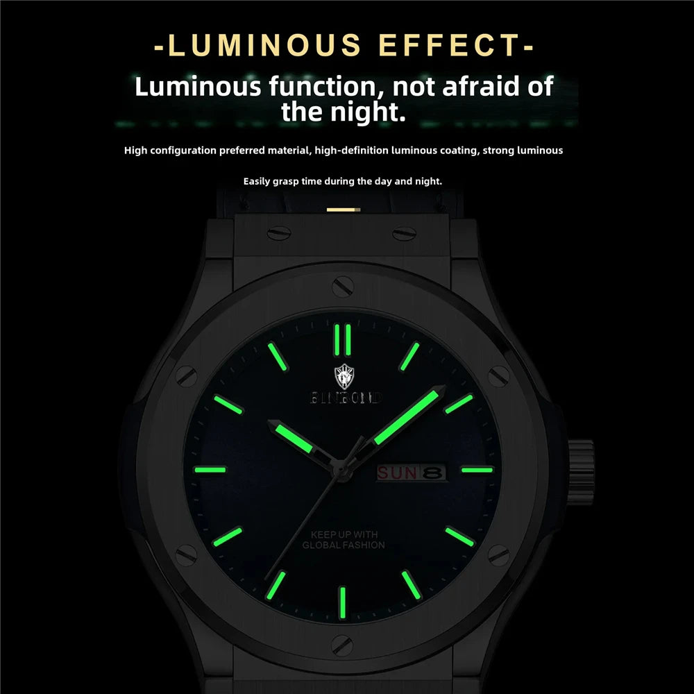 Relojes de Pulsera de Cuarzo de Moda Nuevos Regalos Relojes Automáticos de Cuero Deportivos para Hombre Reloj Automático de Lujo para Hombre Reloj Digital