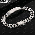 URBABY 925 Sterlingsilber Quadratische Kettenarmbänder für Frauen Hochzeit Party Jahrestag Geschenk Mode Edelschmuck