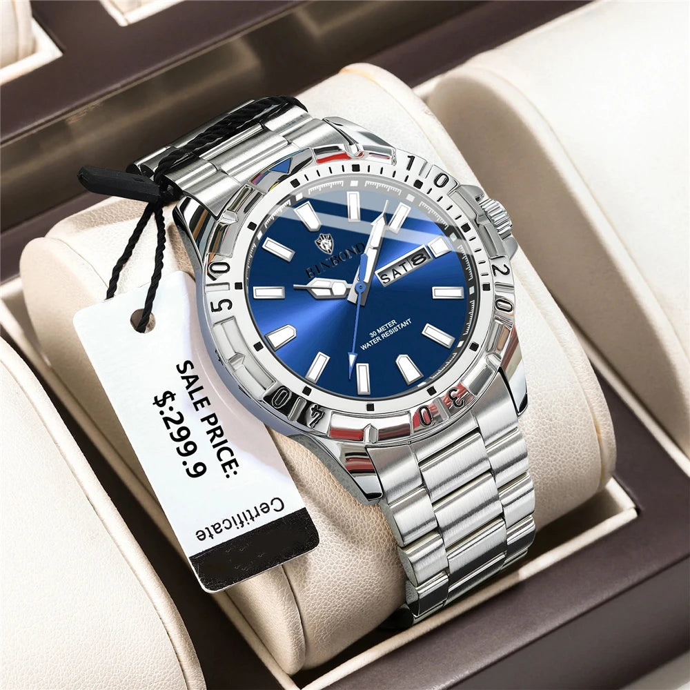 Reloj de pulsera de cuarzo de moda de diseñador para hombre, 42 mm, relojes nuevos para hombre, regalos para hombre, reloj de lujo, oro automático, Clcok digital, Reloj