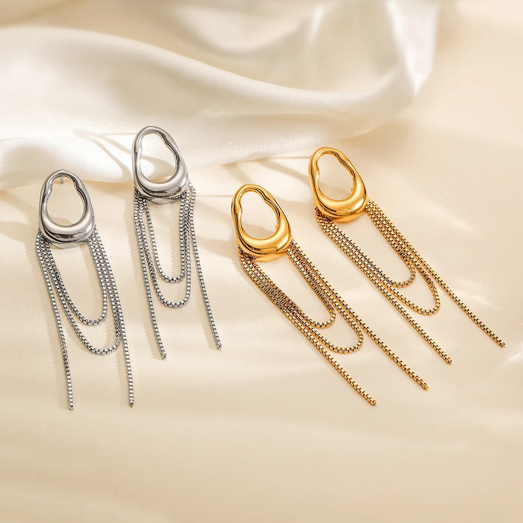 NEWBUY Neu eingetroffene INS Quasten-Ohrringe für Damen und Mädchen, hochwertiger Alltagsschmuck, perfekt für den täglichen Gebrauch