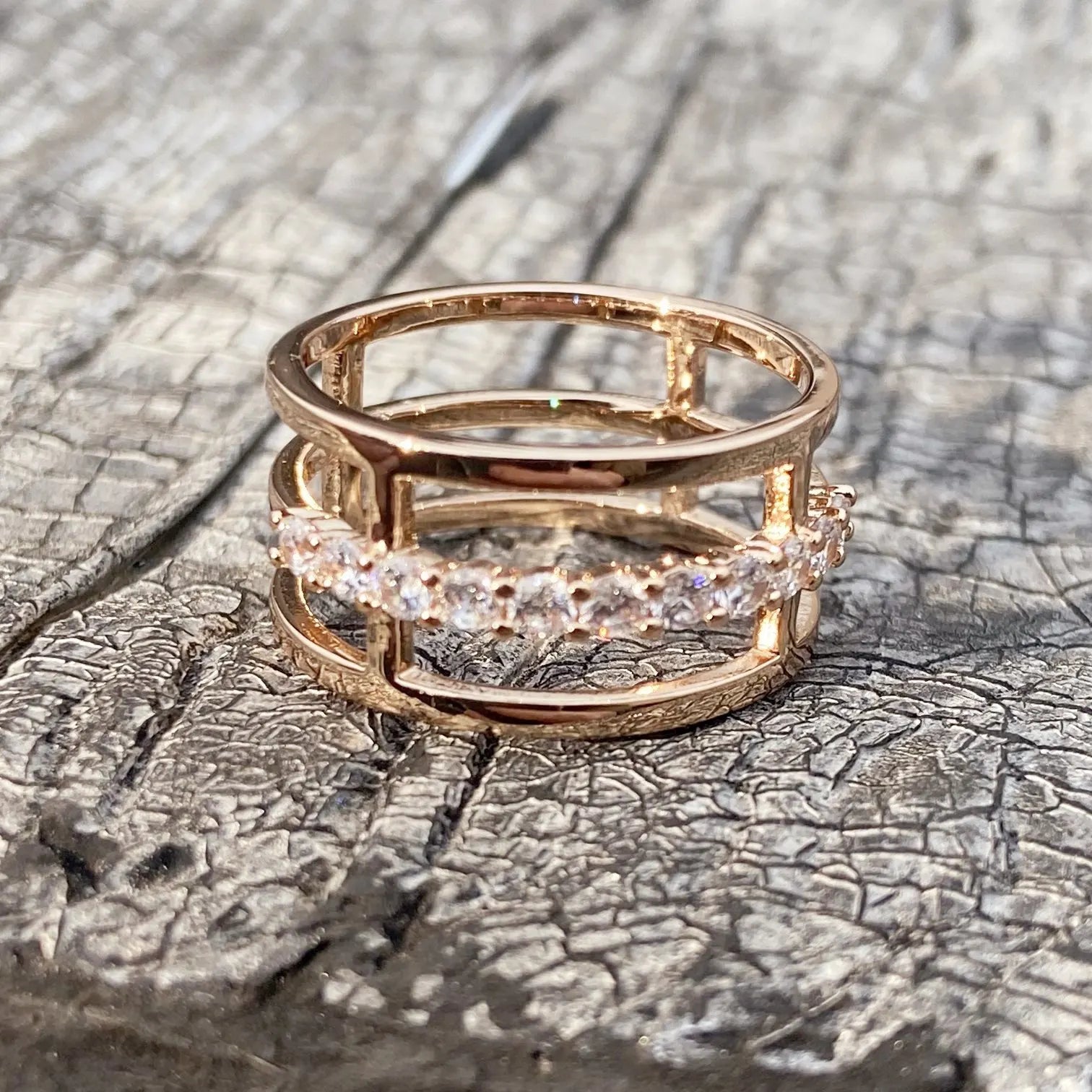 Geometrische Mode Gold Farbe Intarsien Bunte Zirkon Ringe für Frauen Party Accessoires Geschenke Kundenspezifischer Schmuck