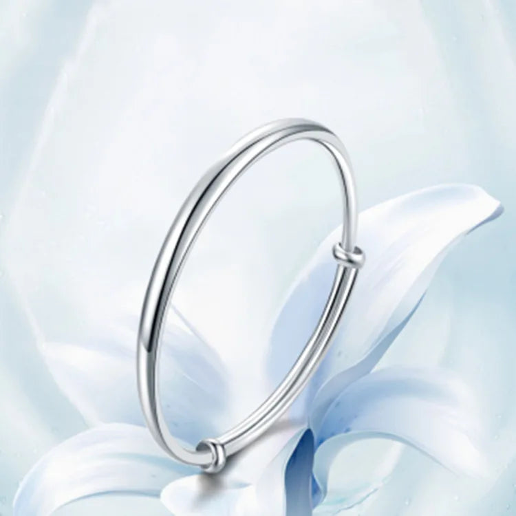 925 Sterling Silber Polier Armbänder Armreifen für Frauen Elegante Schmuck-Accessoires Großhandel Schmuck Argent 925