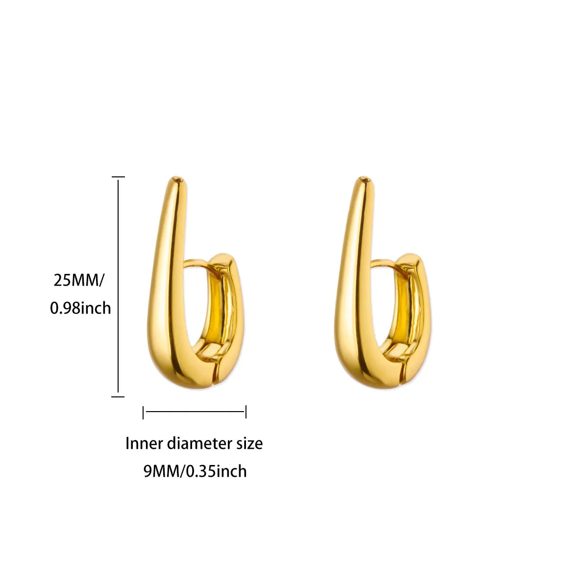 Elegante quadratische Ohrringe für Damen und Mädchen, Creolen aus Edelstahl, luxuriöser Schmuck für Hochzeit und Verlobung, ästhetisch, Aretes