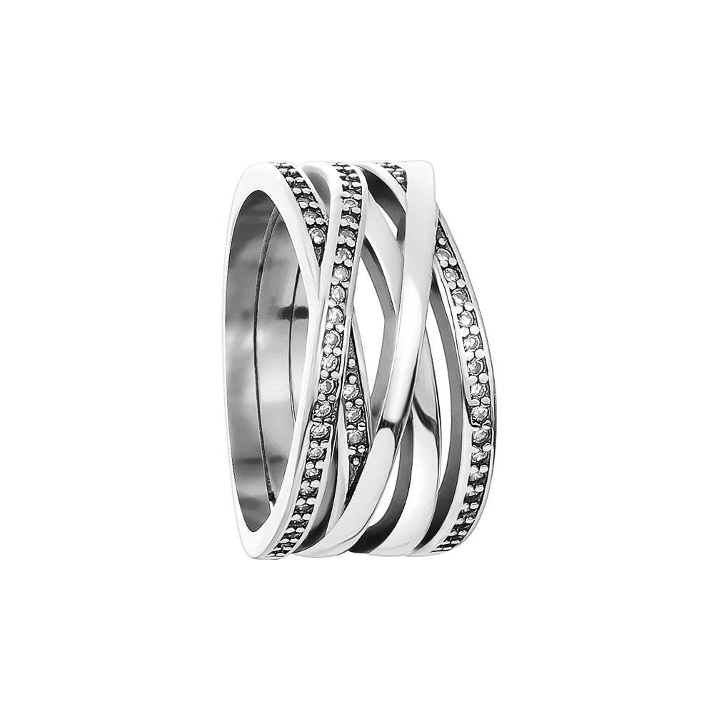 925er Silber Ring Heißer Verkauf Muttertag Mama Größe 6 7 8 9 Rot Blauer Stein Schmuck Charm Passender DIY Geburtstagsgeschenk