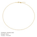 eManco Adjusta Long Layered Pendant Necklace  Stainless Steel Necklace Chocker Necklaces for Women Fashion Jewelry YX26925