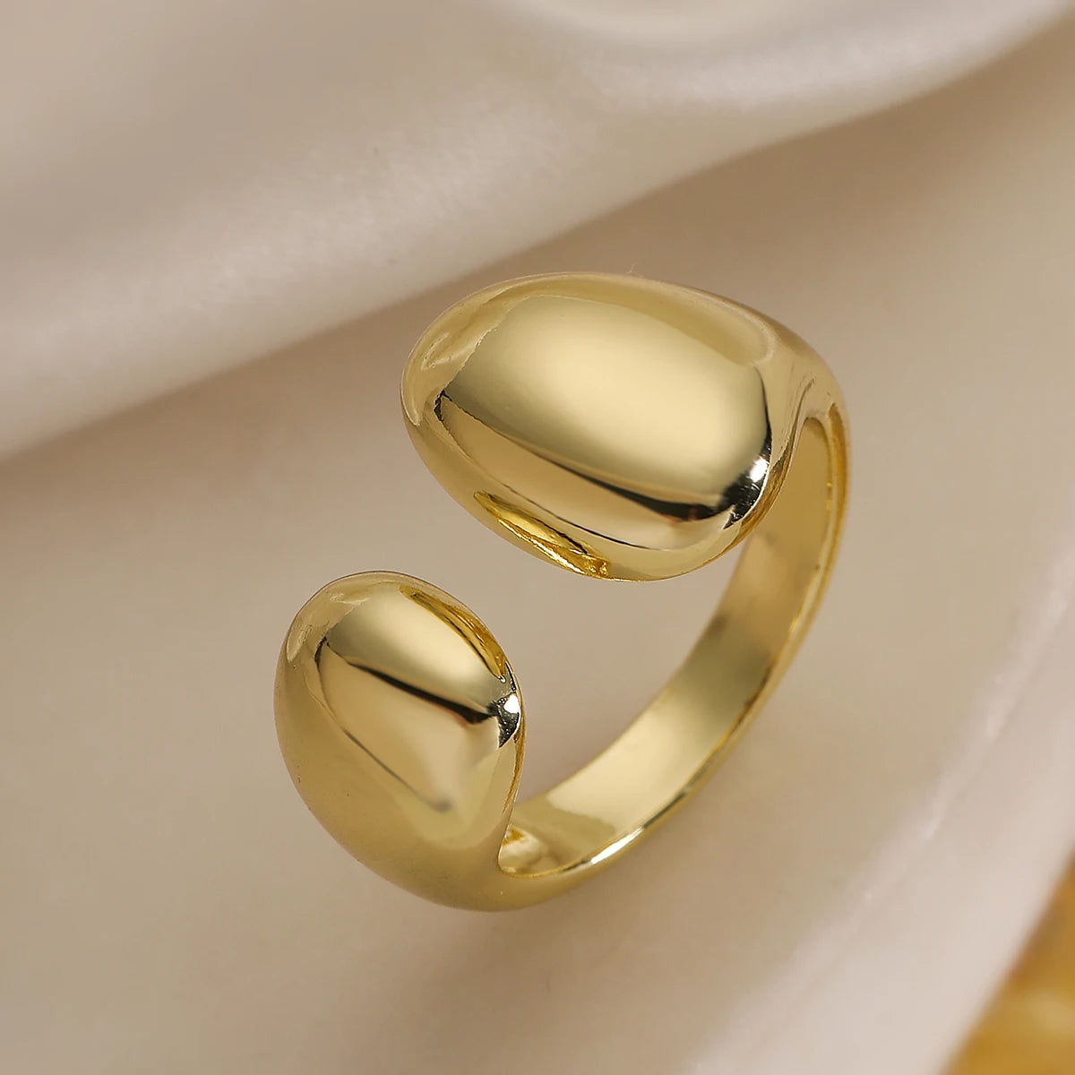 NEWBUY Hochwertige AAA CZ Zirkon Intarsien Kupfer Hochzeitsschmuck Einzigartiges Design Offene Ringe Für Elegante Frauen Größenverstellbar