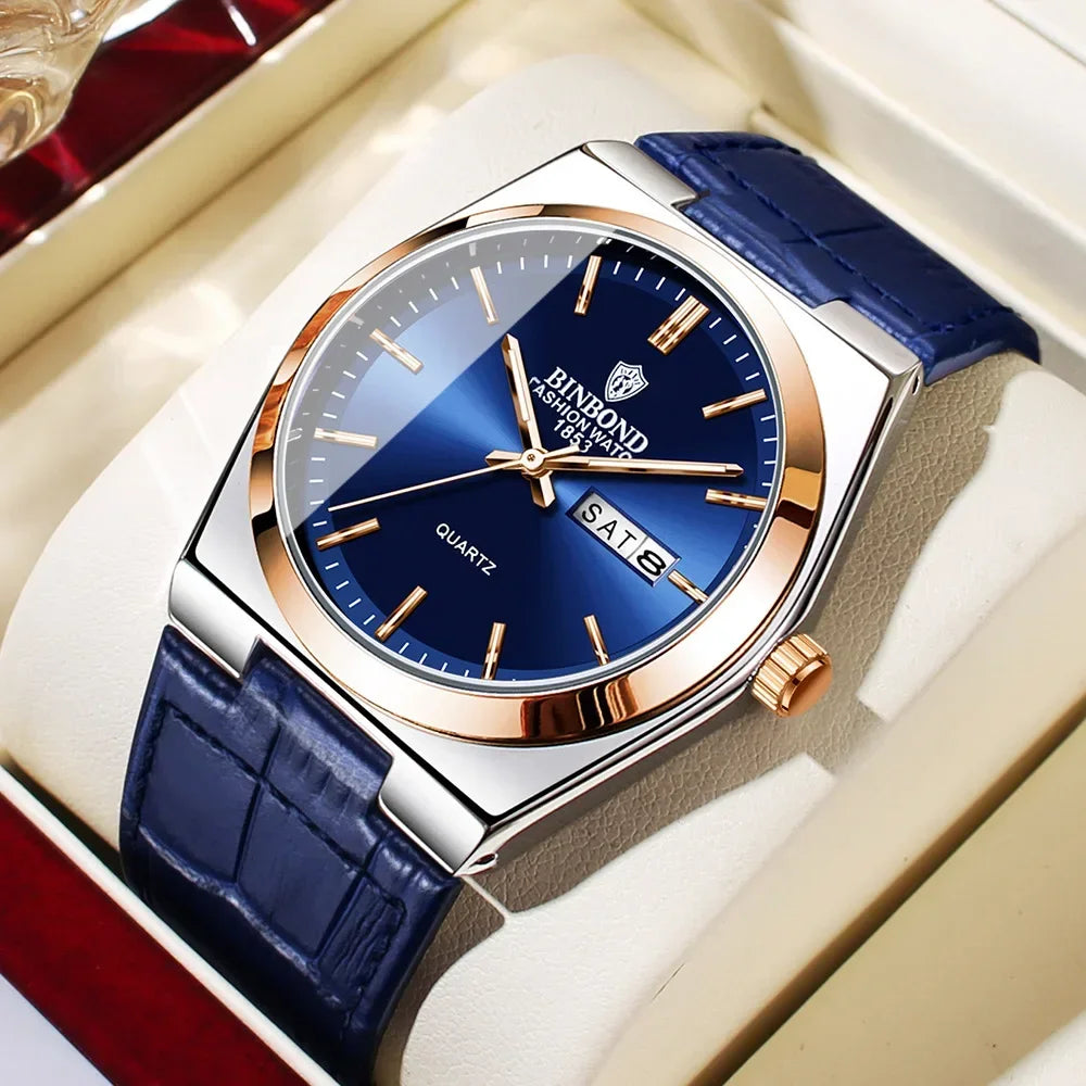 Nuevos relojes de pulsera de cuarzo de moda de negocios casuales con movimiento plateado para hombre, reloj de lujo, relojes automáticos, regalos para hombre, Reloj Hombre