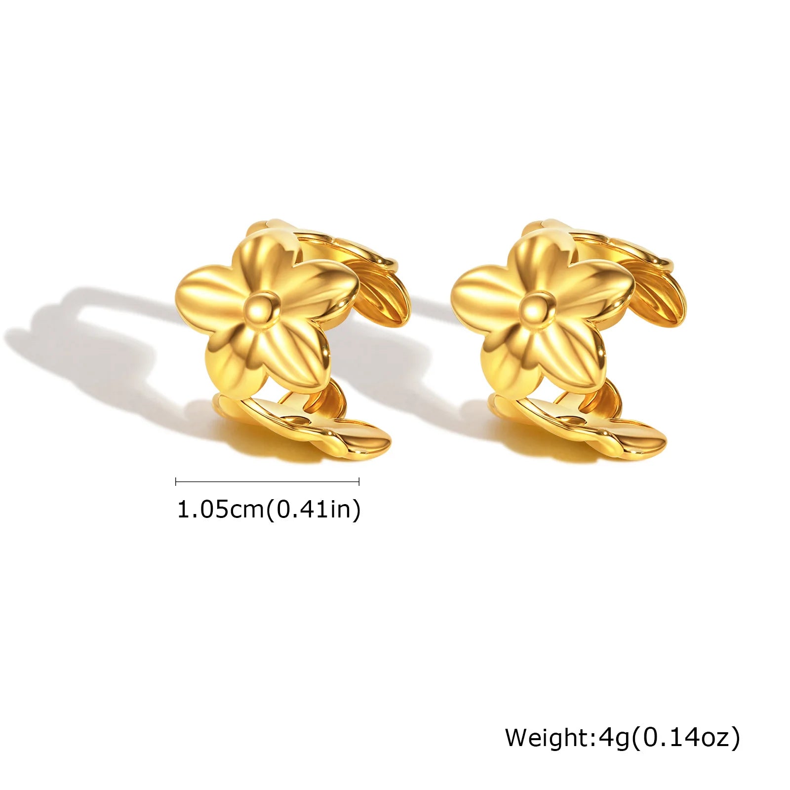 Dicke Ohrklemme, Nicht-Piercing Clip On Knorpelohrring aus Edelstahl, Fake Helix Knorpelschmuck für Frauen, ein Stück