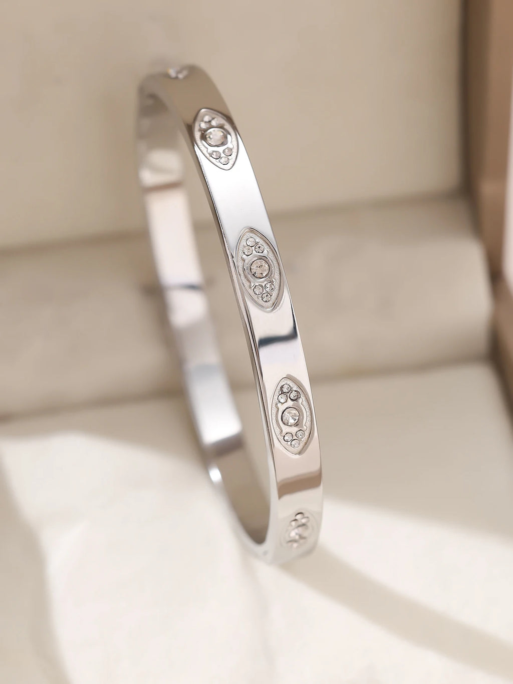 1 Stück/Set Damen Hochzeitsschmuck Party Feiertag Valentinstag Geschenk Edelstahl Armband 18K vergoldet Armband