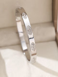 1 Stück/Set Damen Hochzeitsschmuck Party Feiertag Valentinstag Geschenk Edelstahl Armband 18K vergoldet Armband