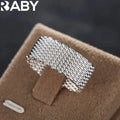 Heiße klassische 925er Sterling Silber Charms Einfache Netzringe Damen Edelschmuck für Frauen Männer Größe 6 7 8 9 10 Mode Hochzeitsgeschenke