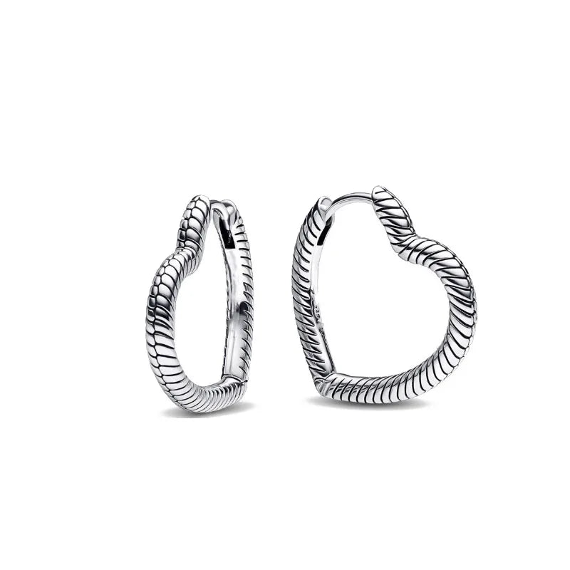 Neue S925 Silber Herz-Stein-Ohrstecker geeignet für Valentinstag, Muttertag, Jubiläumsgeschenk DIY Charm-Schmuck