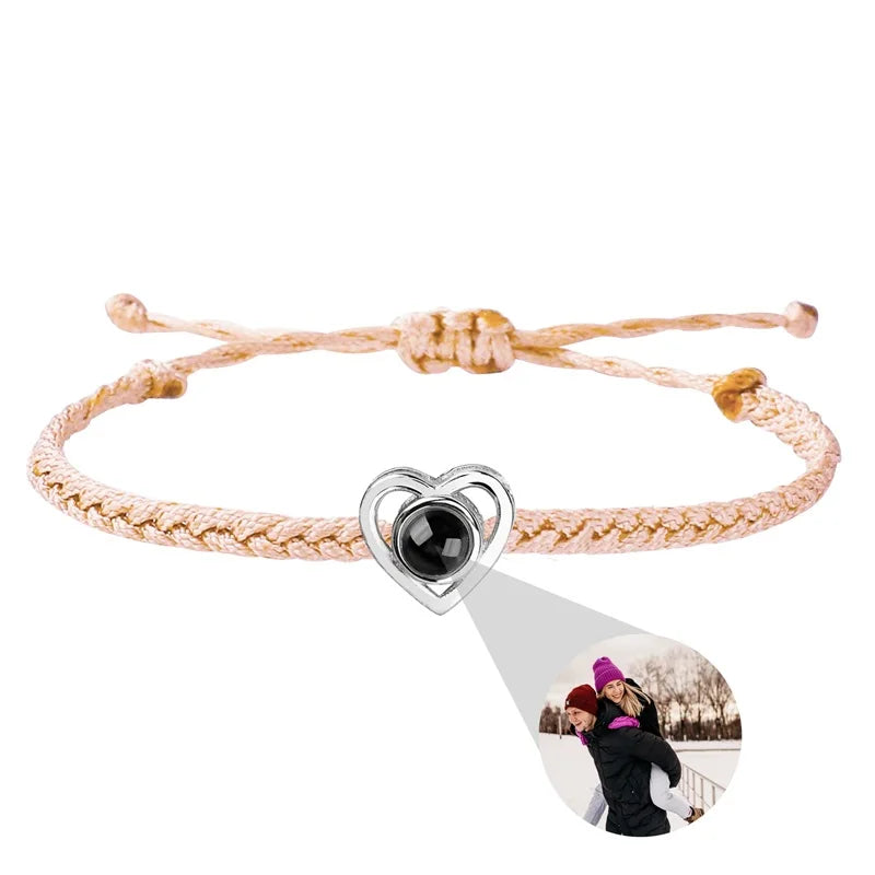 Individuelle Armbänder mit Bild im Inneren, personalisierte Projektionsarmbänder mit Fotos, Armband als persönliches Foto-Erinnerungsgeschenk