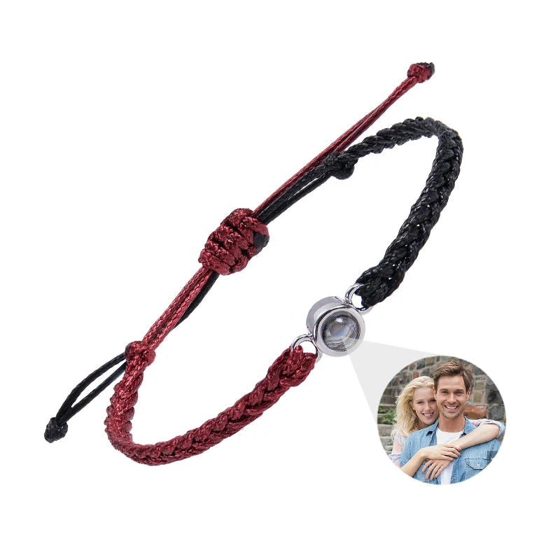 Individuelle Armbänder mit Bild im Inneren, personalisierte Projektionsarmbänder mit Fotos, Armband als persönliches Foto-Erinnerungsgeschenk