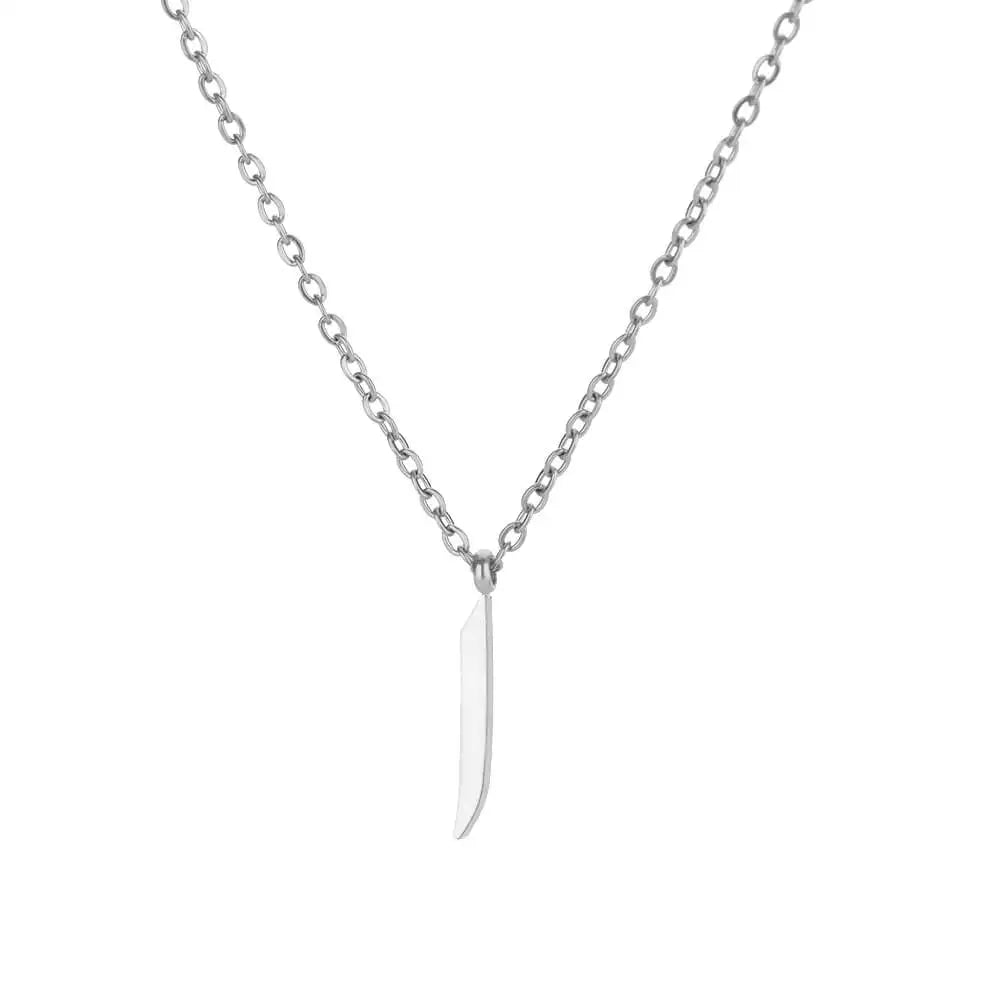 Collar con colgante de letras árabes para mujer, cadena inicial de acero inoxidable, gargantilla, collar, joyería de boda 2024, bisutería