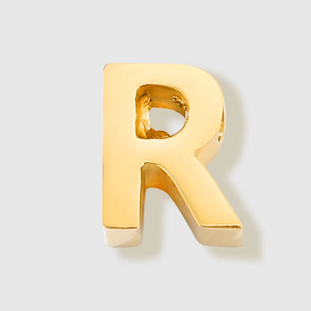 Tiny Heart Dainty Initial Charm Gold Color Silver Color Letter Name Pendant For Women Wholesale Alphabet A-Z Jewelry Gift