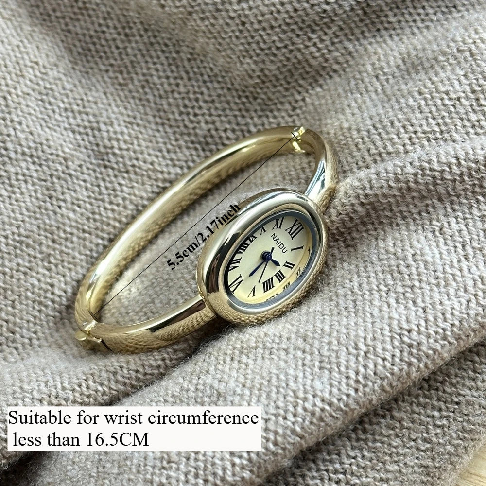 Armbanduhr einer bekannten Marke, Edelstahlarmband, Golduhr, modisches kleines Zifferblatt, Damenuhr, Mädchengeschenk, Armbanduhren, Relojes Para Mujer