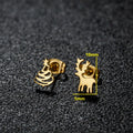 High Quality Stainless Steel Stud Earrings Girl Snowflake Elk Deer Silver Color Tragus Piercing Women'S Earrings Christmas Gifts